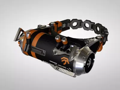 District 9 explosive neckbrace 3D model