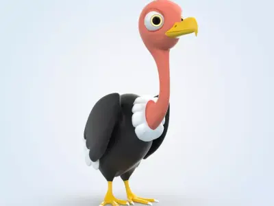 Vulture Bird 3D model purchase