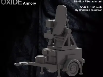 Rapier SAM Blindfire FSA radar unit 3D print model purchase
