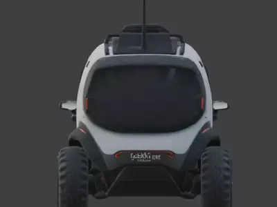 AI-Controlled Urban Patrol Pod 3D Model Low-poly 3D model purchase