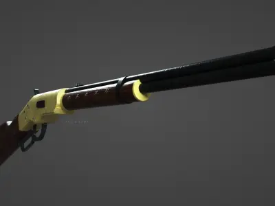 1866 Yellowboy Rifle 3D model