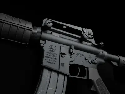 M4A1 Carbine Low-poly 3D model order