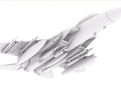 Fighter   F15 3D print model