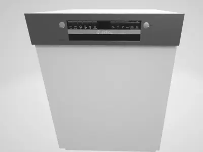 Bosch SMI6TCS00E Serie 6 Semi-Built in Dishwasher 3D model