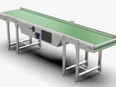 Logistics Conveyor Belt 3D model