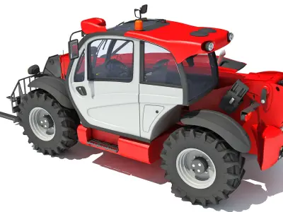 Telescopic Forklift 3D model purchase