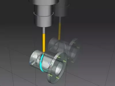 Cam stainless steel pipe Free 3D model