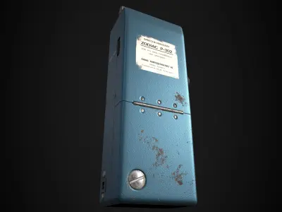 Retro Walkie-Talkie Low-poly 3D model