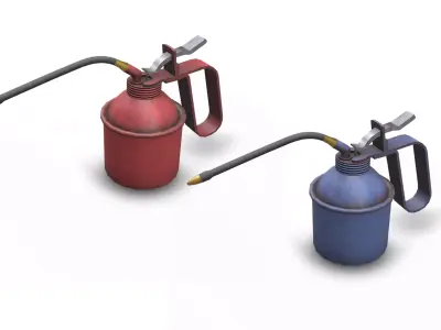 Oil Can Low-poly PBR Low-poly 3D model