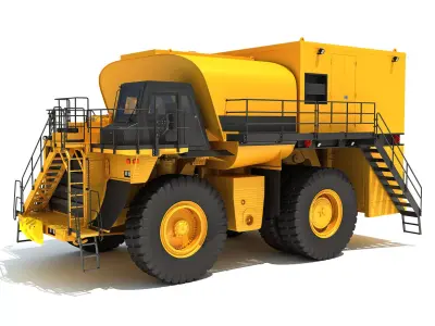 Fuel and Lube Truck 3D model