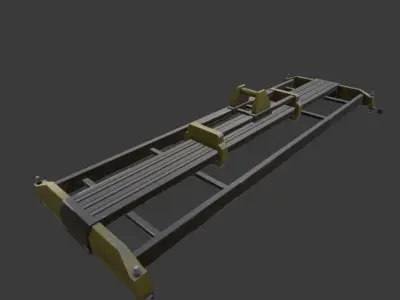 Container lift clamp beam Free low-poly 3D model