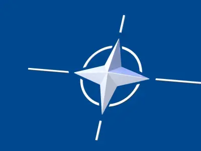 NATO star logo easily editable Low-poly 3D model