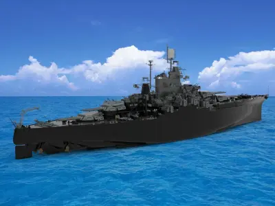 USS California 3D model