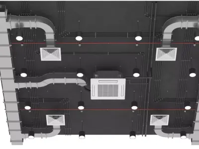 Ventilation System 3D model purchase