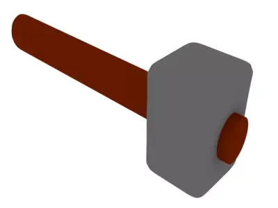 Hammer  Low-poly 3D model buy