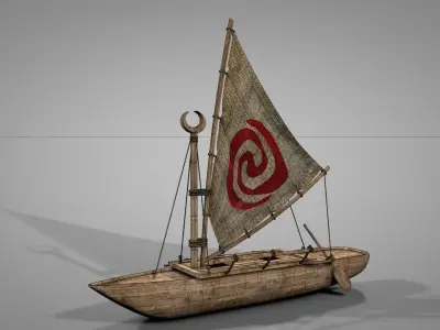 The Boat Of Moana 3D model