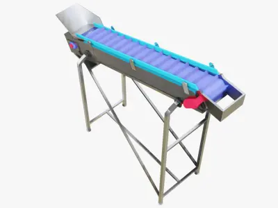 Plastic Modular Belt Elevator 3D model