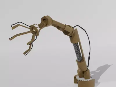 robotic arm Free low-poly 3D model