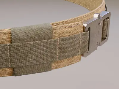 Tactical belt 3D model