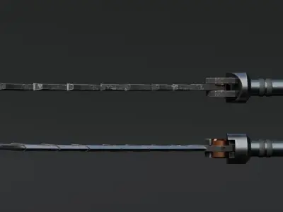 Composite Sword - Shadow Fight 2 Inspired  Low-poly 3D model