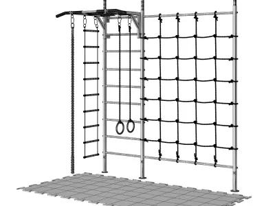 Colored Swedish Wall 3D model