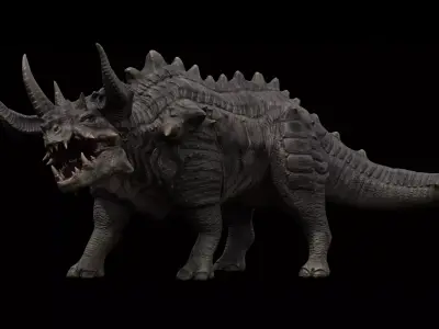 Behemoth alien creature Low-poly 3D model purchase