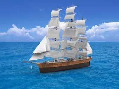  Sailing Ship 3D print model purchase