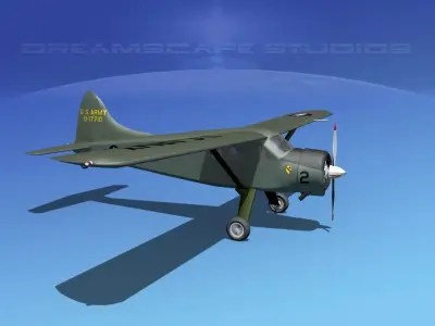 Dehaviland DH-2 Beaver US Army 4 3D model