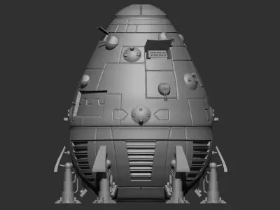 3D BattleTech Ship  3D print model