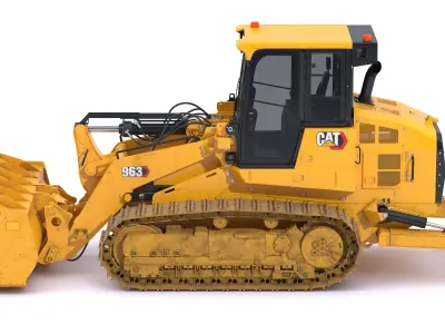 CAT 963 Track Loader Dirty 3D model