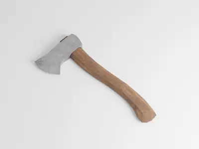 Hatchet axe Free low-poly 3D model buy