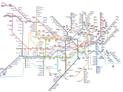 London Underground Map Low-poly 3D model