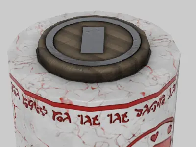 OB 00 18 vampire hunter hammer b Low-poly 3D model