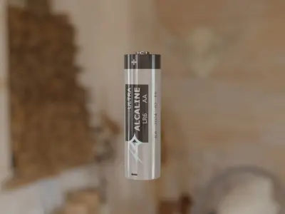 AA Battery Free 3D model