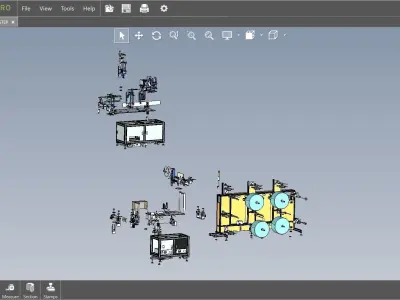 fully automatic -face mask machine 5 3D model