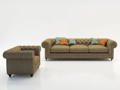 Sofa chester 3D model