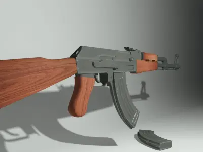 Ak-47 rifle 3D model order