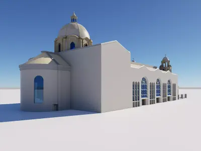 Quiapo Church 3D Model Low-poly 3D model