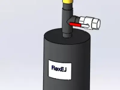 Flex EJ dosing pot 5L Low-poly 3D model