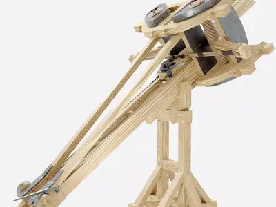 Roman ballista Low-poly 3D model