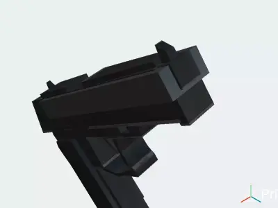 Low poly gun  Free low-poly 3D model