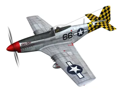 North American P-51D Mustang - Shu Shu 3D model