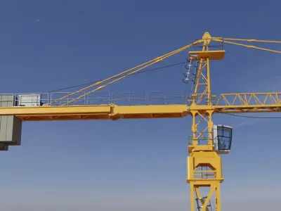 Tower Crane - Hammerhead Construction Crane 3D model
