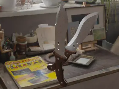 Hunting Knife 3D model 3