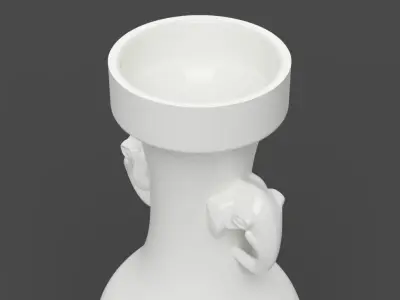 Chinese Antique Porcelain Series - Vase 10 3D print model