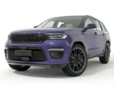 Jeep Grand Cherokee 4xe Purple Pearlescent 3D model