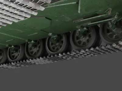 The T-72 Ural Low-poly 3D model
