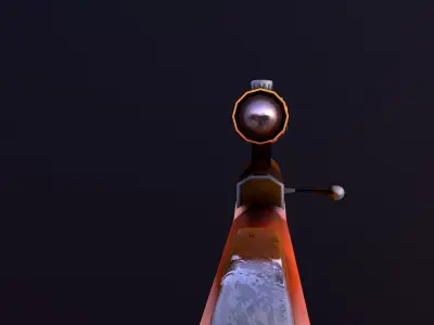 AWP WIP Low-poly 3D model