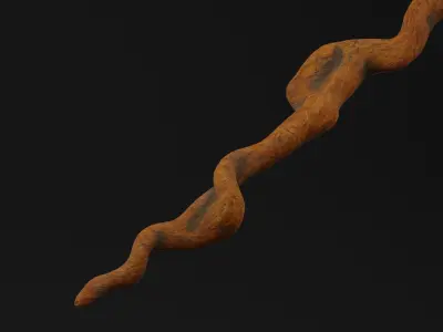 Magical Wizard Wand  Low-poly 3D model
