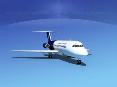 Douglas DC-9-15 Atlantic Charter 3D model